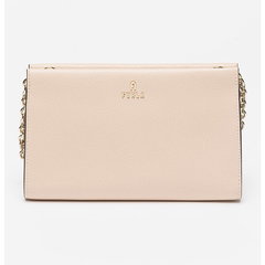 Furla, Geanta crossbody mica din piele Camelia, Gri cenusiu Furla, Geanta crossbody mica din piele Camelia, Gri cenusiu