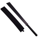 Sabie de vanatoare IdeallStore®, Ninja Blade, maner metal, 81 cm, negru, teaca inclusa, IdeallStore