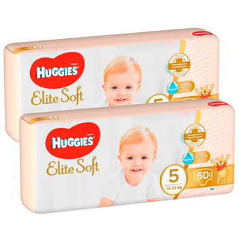 Scutece HUGGIES Extra Care Mega nr 5, Unisex, 15-22 kg, 100 buc