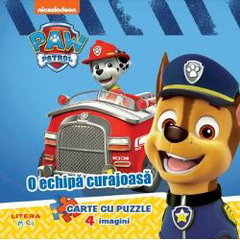 Patrula Catelusilor. O echipa curajoasa. Carte cu puzzle, Litera