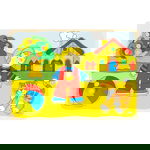 Puzzle din lemn Baietel si Pisicuta