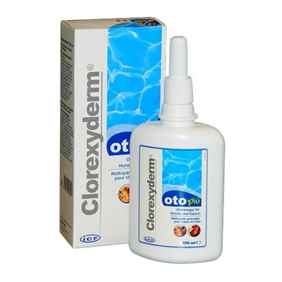 Solutie otica pentru caini si pisici Oto Piu, 150 ml, Clorexyderm