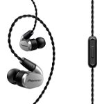 Casti Hi-Res Audio in-ear Pioneer SE-CH5T-S, airflow control, control telefon, Argintiu