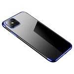 Husa de protectie, Clear Color, iPhone 12 Pro Max, Albastru/Transparent, OEM