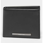 CALVIN KLEIN, Portofel de piele Modern Bar, Negru