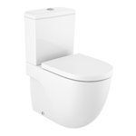 Vas WC Roca Meridian Rimless Compact back-to-wall alb, Roca