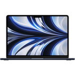 Apple Laptop MacBook Air 2022, 13.6 inch, Apple M2, 8Core CPU 8Core GPU, 16GB RAM, 256GB SSD, MacOS, Negru, Apple