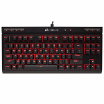 Tastatura mecanica gaming Corsair K63 iluminare rosu switch MX Red US Layout Negru