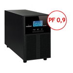 Ups tecnoware, "evo dsp plus", online cu sinusoida pura, tower, 1000va/900w, avr, iec x 3, 2 x baterie 12v/9ah, display lcd, back-up 1 - 10 min.,