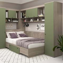 Dormitor colt AMBRO 9, Oak, Verde Eucalipt, Tamos