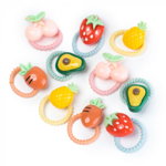 Set 10 Elastice de Par pentru Fetite - Fructe Legume, Nurio