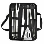 Set ustensile gratar cu geanta de transport TIMELESS TOOLS, 9 buc.