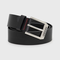 Curea de piele cu catarama metalica patrata Gelio