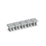 Jumper cover; for 1-conductor female plugs; for 5 poles; gray, Wago