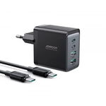 Incarcator Priza 2 x Type-C, 2 x USB, 67W + cablu Type-C, 100W JoyRoom (TCG02) Negru