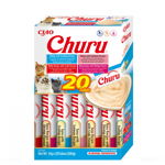 INABA Churu Variety Chicken&Beef pui si vita pentru pisici multibox 20x14 g (280 g), INABA