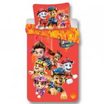 Lenjerie de pat Paw Patrol The Movie, 2 Piese, 135Ã 200cm, 80Ã 80 cm, 100% Bumbac