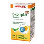 B complex + Vitamina C cu aroma de fructe 30 tablete Walmark, Walmark