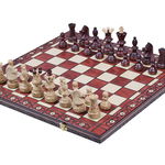 Set sah Ambassador, Model Clasic, Tabla Pliabila 54x54 cm, Lemn, Maro