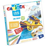 Set creativ Create & Color Carioca Mr. Boat 3D, Carioca