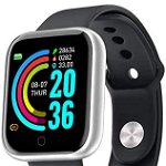 Ceas smartwatch L18, Bluetooth, Pedometru, Monitorizare Somn si Activitati, Notificari, Black, FitPro