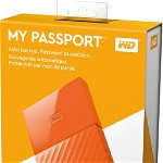 Hard Disk extern WD WDBYFT0030BOR-WESN, 3TB, My Passport, 2,5" USB 3.0, portocaliu, 888.96