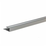 Profil aluminiu terminatie parchet, SET S63, argintiu, 8 x 2700 mm