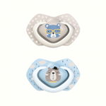 Suzeta albastra din silicon Bonjour Paris 18 luni+, 2 bucati, Canpol babies, Canpol babies 