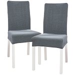 Husă multielastică 4Home, de scaun Magic clean gri deschis, 45 - 50 cm, set 2 buc., 4Home