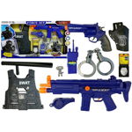 Set de joaca pentru copii, pusca, pistol si accesorii politie, swat, leantoys, 4872