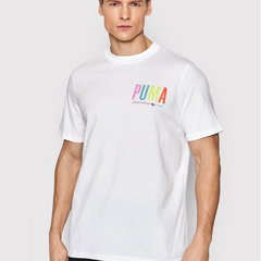 Puma Tricou Graphic 533623 Alb Regular Fit