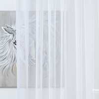 PERDEA CU REJANSA MENDOLA VOAL ALB CRUSH SH1, MENDOLA