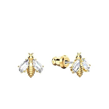 Eternal flower bee pierced earrings 5518143, Swarovski