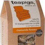Ceaiuri de ceai Flori de musetel 50 de piramide, Teapigs