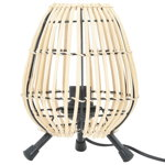  vidaXL Lampă cu suport de masă, 60 W, 20x27 cm, răchită, E27, vidaXL