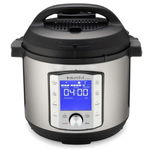 Multicooker Instant Pot Duo Evo Plus 6, 1200W, 9 programe, 48 presetari, Capacitate 5.7 litri, Capac detasabil, Inox/Negru