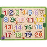 Puzzle din lemn - Numar de la 1 - 20, Barbo Toys