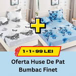 Pachet promotional 1 + 1 Husa de Pat Din bumbac Finet, LP-PPHBF-9, JOJO HOME