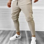 Pantaloni de trening bej conici 971 120-3*, 