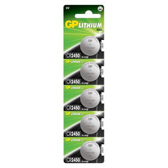 Baterie GP litiu CR2450, 3V, 5 buc/blister