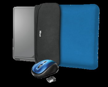 Husa Laptop Trust Yvo 2-in-1 set: reversible laptop sleeve and