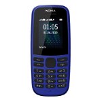 Telefon mobil Nokia 105, Dual SIM, 4 MB RAM, 2G, display TFT, 800 mAh, Blue, Nokia