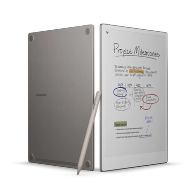 Remarkable Tableta ePaper reMarkable Paper Pro, Display Canvas Color 11.8, Procesor Cortex-A53 1.8GHz Quad-Core, 2GB RAM, 64GB Flash, Wi-Fi, Argintiu, Remarkable
