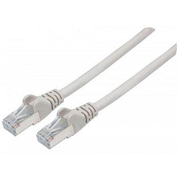 Cablu FTP INTELLINET Cat6, LSZH, cupru-aluminiu, 0.5 m, alb, AWG28, ecranat 733212