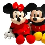 Set jucarii din plus Mickey si Minnie Mouse, cu muzica, HWH, 28 cm, OEM