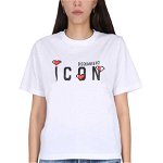 DSQUARED2 DSQUARED2 ICON GAME LOVER T-SHIRT WHITE, DSQUARED2