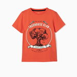 Tricou cu maneca scurta si imprimeu Zippy Treehouse Club