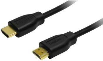 Cablu HDMI, Logilink, 1.4, AM la AM, 4K/30Hz, 1 m, Negru