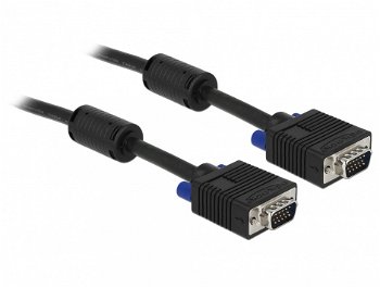 Cablu VGA 15T-15T ecranat 1m, Delock 82556