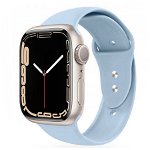 Curea silicon Tech-Protect Icon compatibila cu Apple Watch 4/5/6/7/8/SE/Ultra 42/44/45/49mm Sky Blue